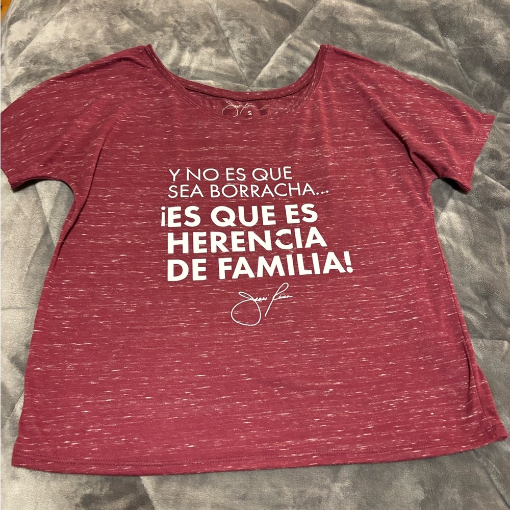 Women's Burgundy Graphic Top